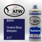 Preview: BMW, Orient Blue Metallic, 317: 400ml Sprühdose, von ATW Autoteile West.